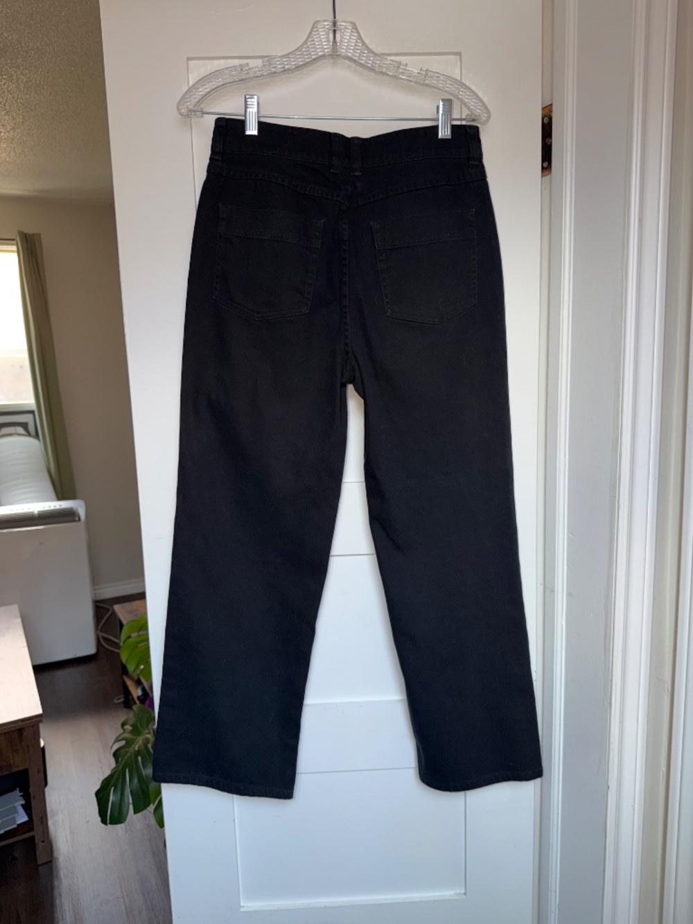 Frank And Oak Black Wide Leg Jeans – Size 8 - Picture 5 of 13